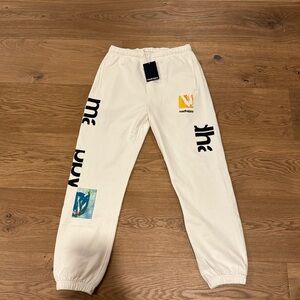 Madhappy White Mental Health Awareness Month 2023 sweatpants